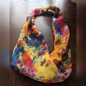Multicolor silk headband